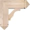 Ekena Millwork Balboa Arts and Crafts Smooth Bracket w/ Offset Brace, Douglas Fir, 7 1/2"W x 20"D x 20"H BKT0806X20X20BOA03SDF - alternate 4